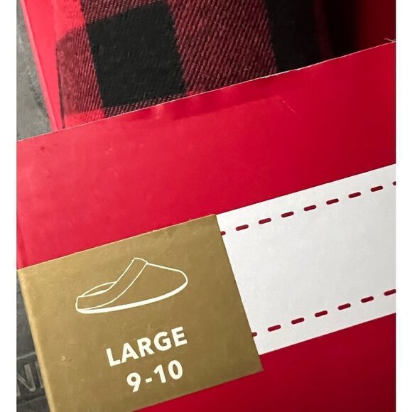 Women's Faux-Fur-Trim Hoodback Boxed Slippers, - Picture 5 of 5